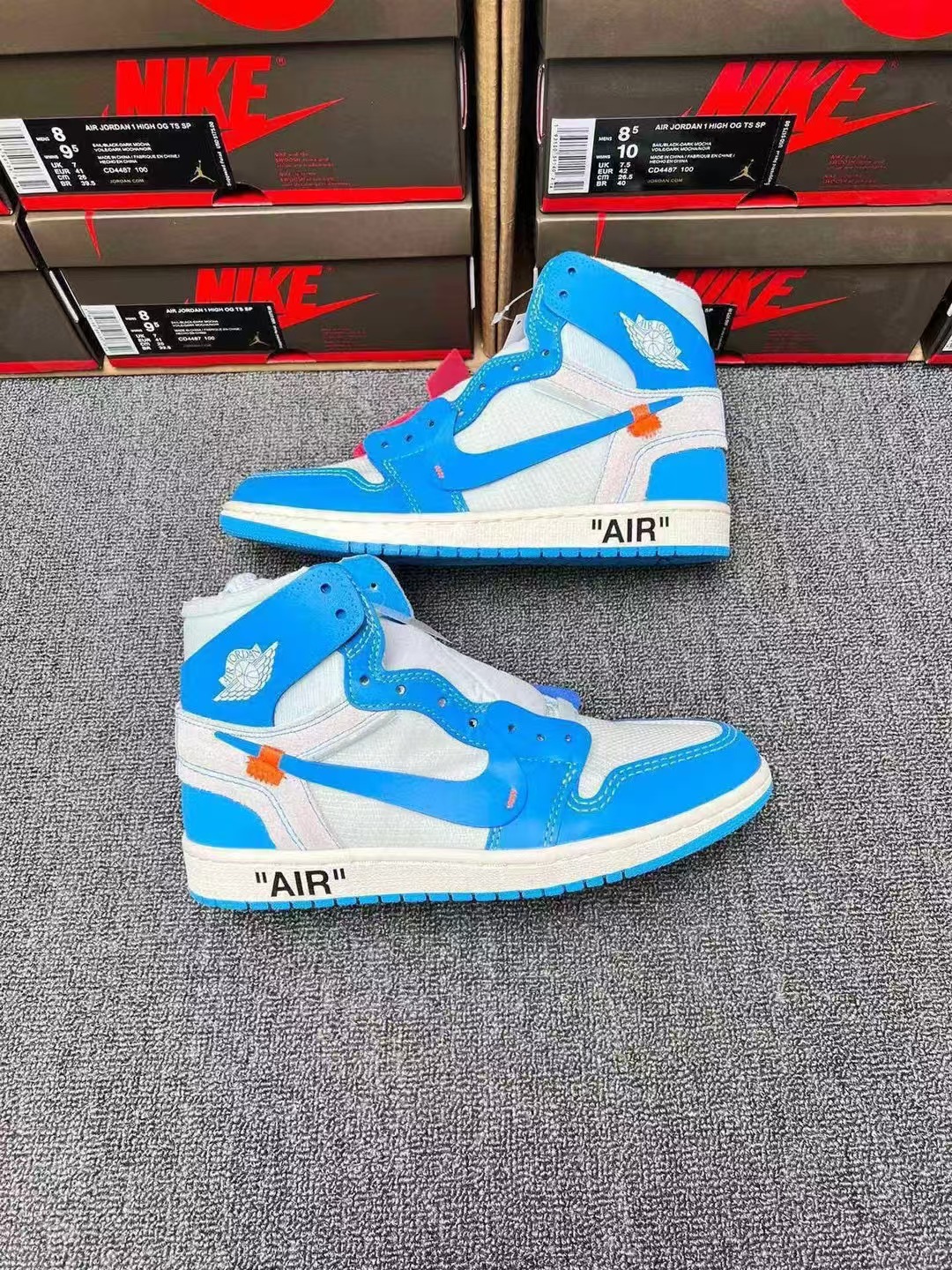 LJR Batch Jordan 1 Retro High Off-White University Blue AQ0818-148